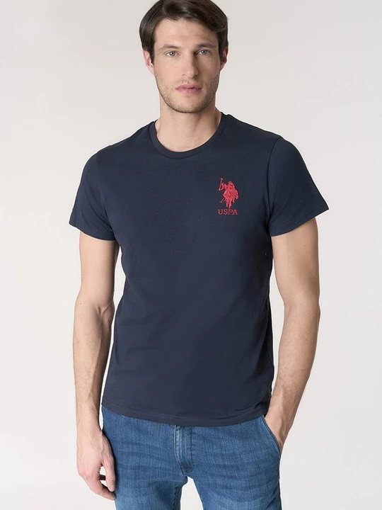 Zdjęcie produktu T-shirt z nadrukiem U.S. POLO ASSN. niebieski