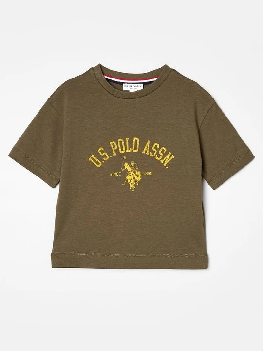 Zdjęcie produktu T-shirt z nadrukiem U.S. POLO ASSN. khaki