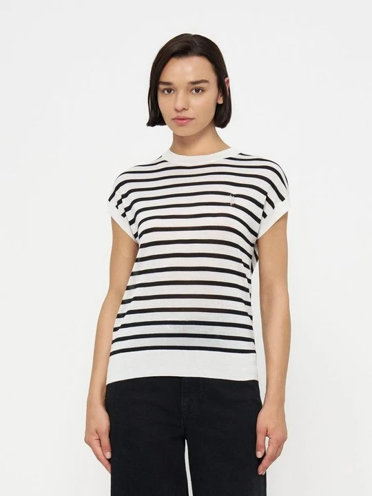 Zdjęcie produktu T-shirt z nadrukiem U.S. POLO ASSN. mleczny