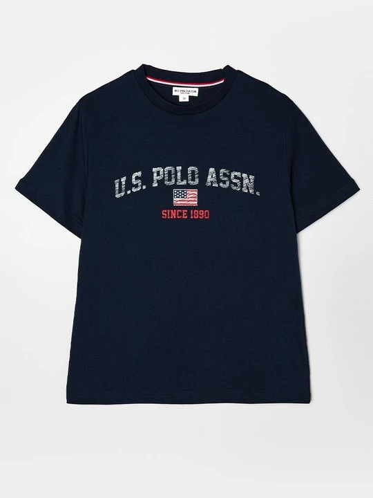 Zdjęcie produktu T-shirt z nadrukiem U.S. POLO ASSN. granatowy