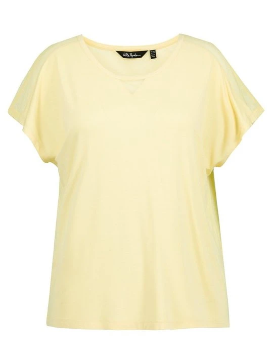 Zdjęcie produktu T-shirt z nadrukiem ULLA POPKEN jasnożółty
