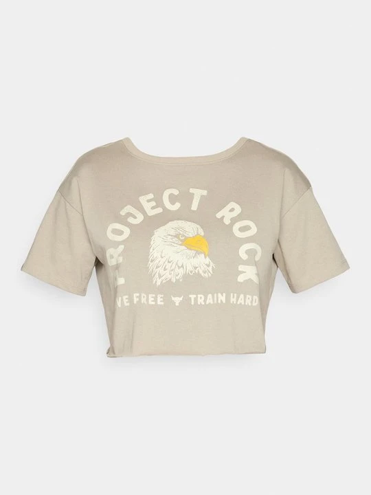 Zdjęcie produktu T-shirt z nadrukiem Under Armour brązowy