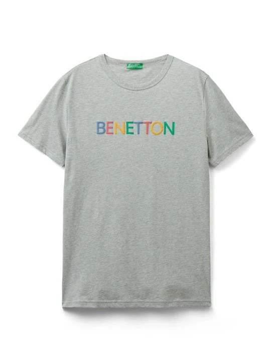 Zdjęcie produktu T-shirt z nadrukiem United Colors Of Benetton szary