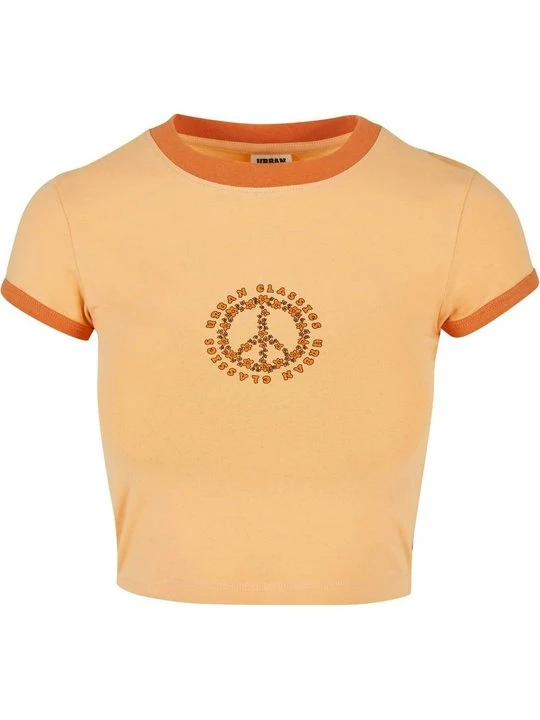 Zdjęcie produktu T-shirt z nadrukiem Urban Classics pomarańczowy