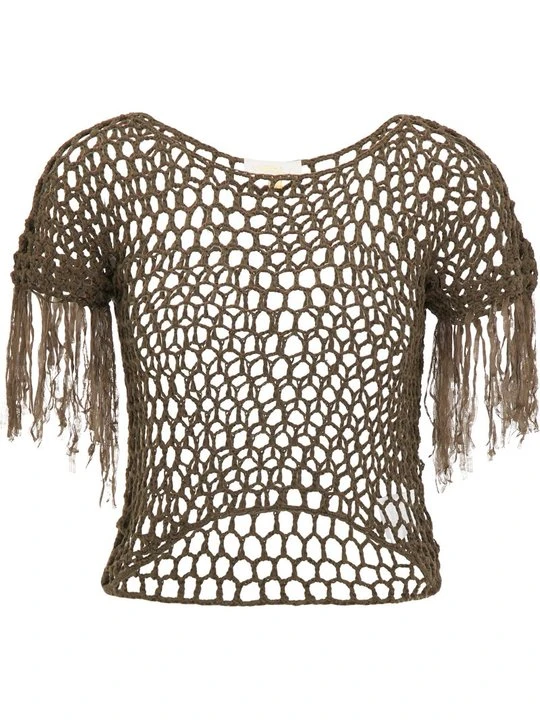 Zdjęcie produktu T-shirt z nadrukiem usha oliwkowy