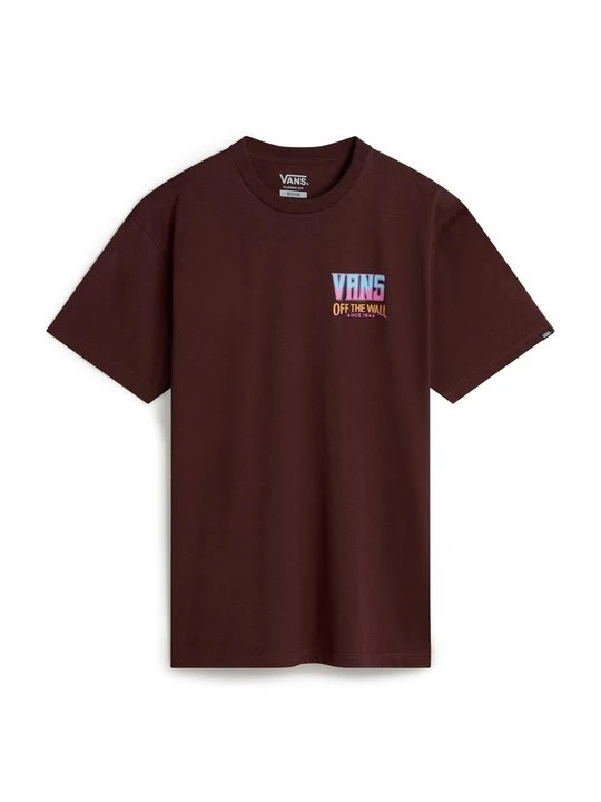 Zdjęcie produktu T-shirt z nadrukiem Vans ciemnobrązowy