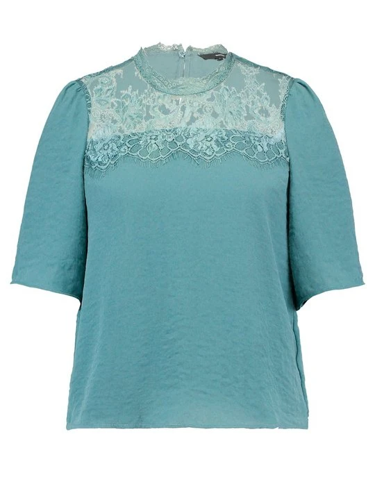 Zdjęcie produktu T-shirt z nadrukiem Vero Moda ciemnozielony