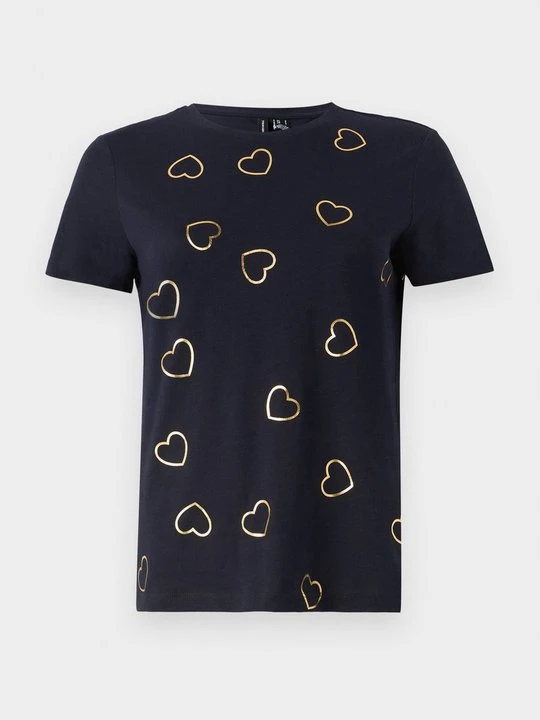 Zdjęcie produktu T-shirt z nadrukiem Vero Moda niebieski