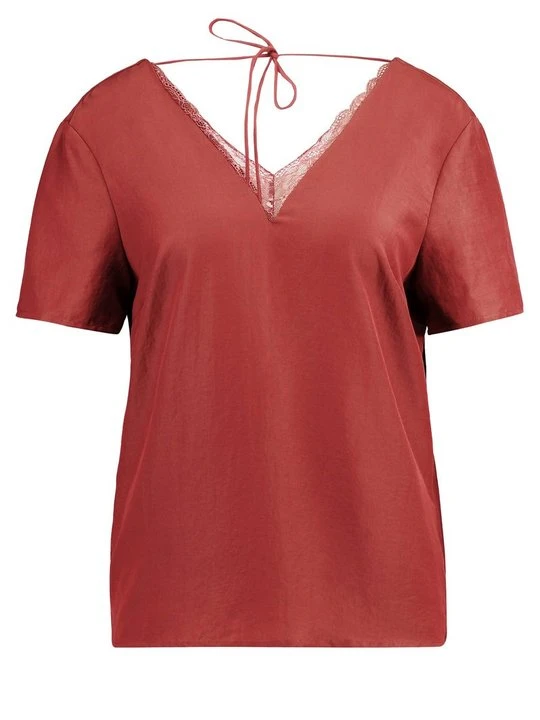 Zdjęcie produktu T-shirt z nadrukiem Vero Moda brązowy