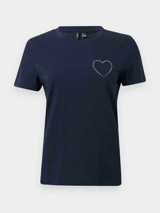 Zdjęcie produktu T-shirt z nadrukiem Vero Moda granatowy