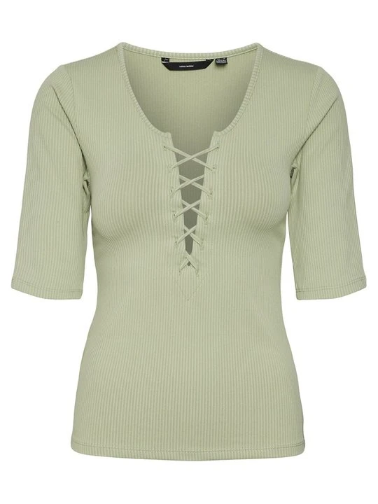 Zdjęcie produktu T-shirt z nadrukiem Vero Moda miętowy