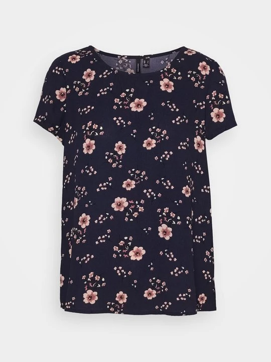 Zdjęcie produktu T-shirt z nadrukiem Vero Moda granatowy