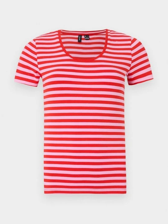 Zdjęcie produktu T-shirt z nadrukiem Vero Moda czerwony
