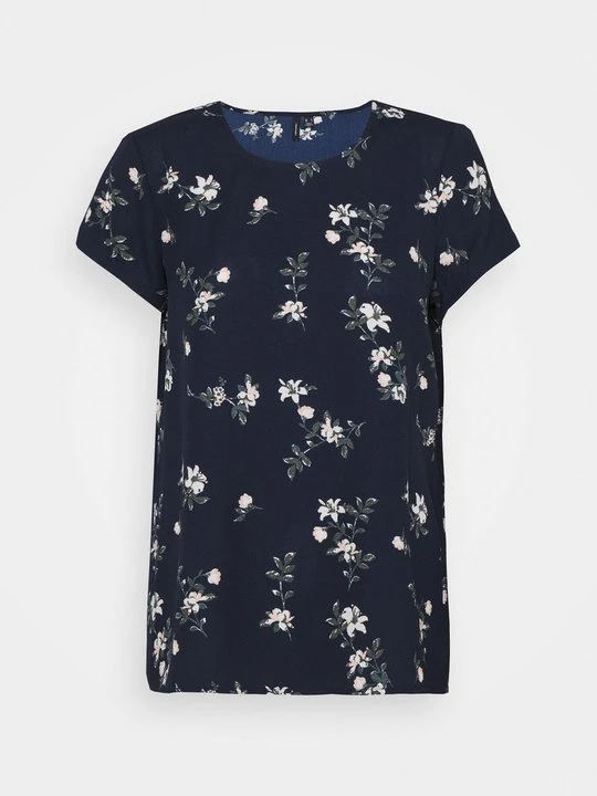 Zdjęcie produktu T-shirt z nadrukiem Vero Moda granatowy