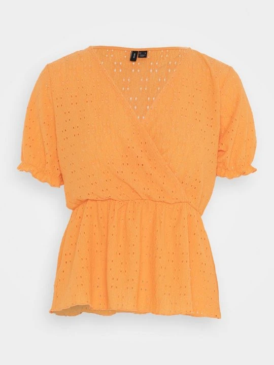 Zdjęcie produktu T-shirt z nadrukiem Vero Moda pomarańczowy