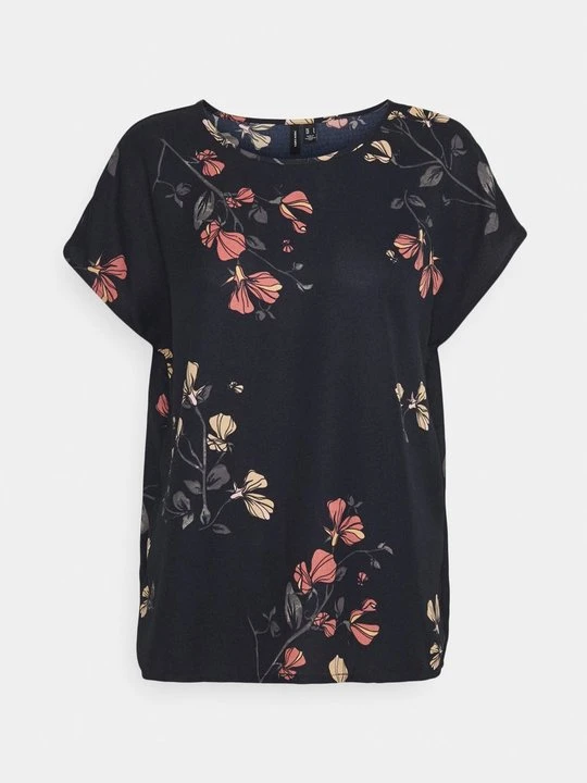 Zdjęcie produktu T-shirt z nadrukiem Vero Moda granatowy