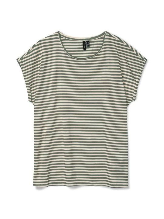 Zdjęcie produktu T-shirt z nadrukiem Vero Moda zielony melanż