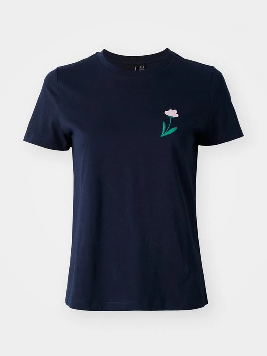 Zdjęcie produktu T-shirt z nadrukiem Vero Moda granatowy