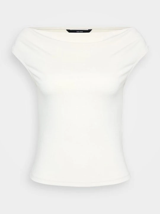 Zdjęcie produktu T-shirt z nadrukiem Vero Moda beżowy