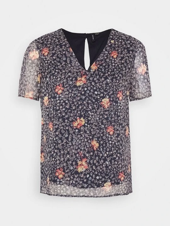 Zdjęcie produktu T-shirt z nadrukiem Vero Moda granatowy