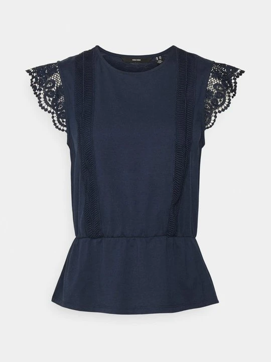 Zdjęcie produktu T-shirt z nadrukiem Vero Moda granatowy