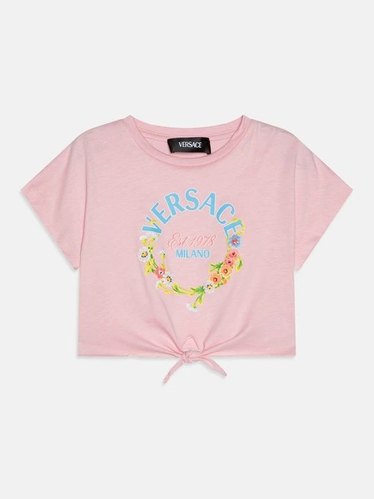 Zdjęcie produktu T-shirt z nadrukiem Versace różowy