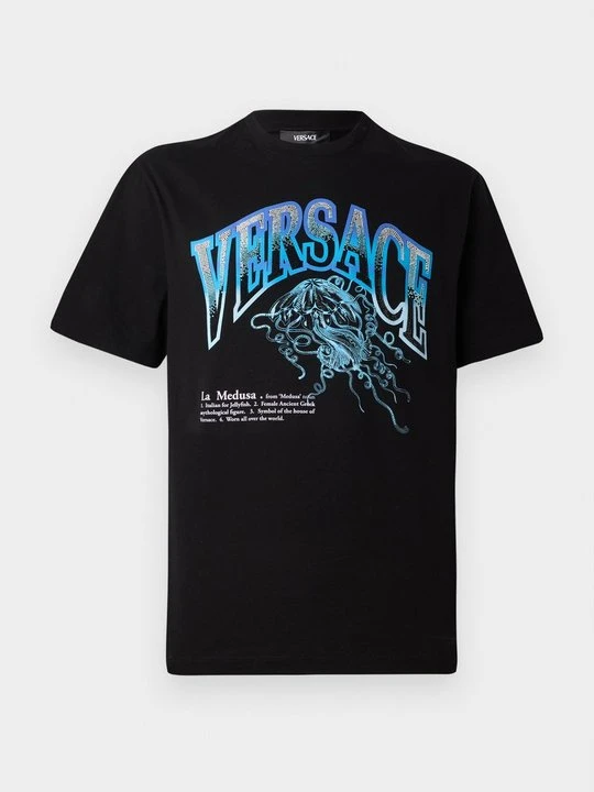Zdjęcie produktu T-shirt z nadrukiem Versace czarny