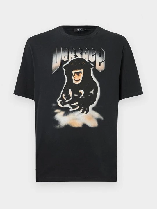Zdjęcie produktu T-shirt z nadrukiem Versace czarny