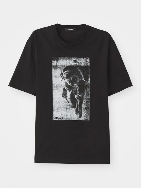 Zdjęcie produktu T-shirt z nadrukiem Versace czarny