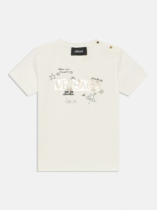 Zdjęcie produktu T-shirt z nadrukiem Versace biały
