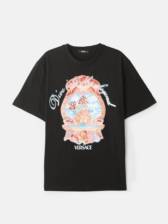 Zdjęcie produktu T-shirt z nadrukiem Versace czarny