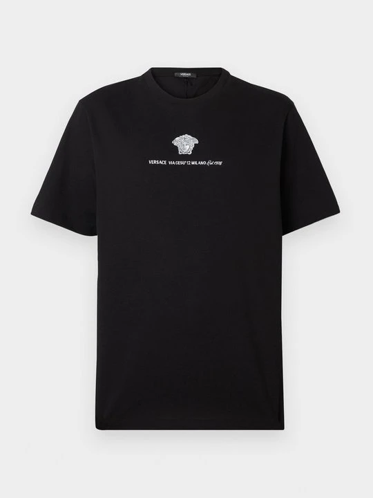 Zdjęcie produktu T-shirt z nadrukiem Versace czarny