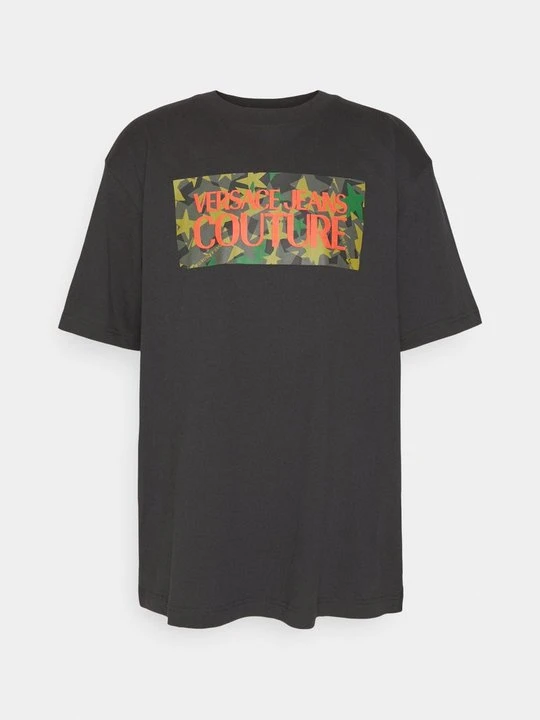 Zdjęcie produktu T-shirt z nadrukiem Versace Jeans Couture czarny