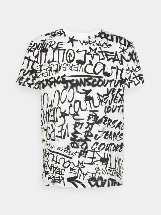 Zdjęcie produktu T-shirt z nadrukiem Versace Jeans Couture biały