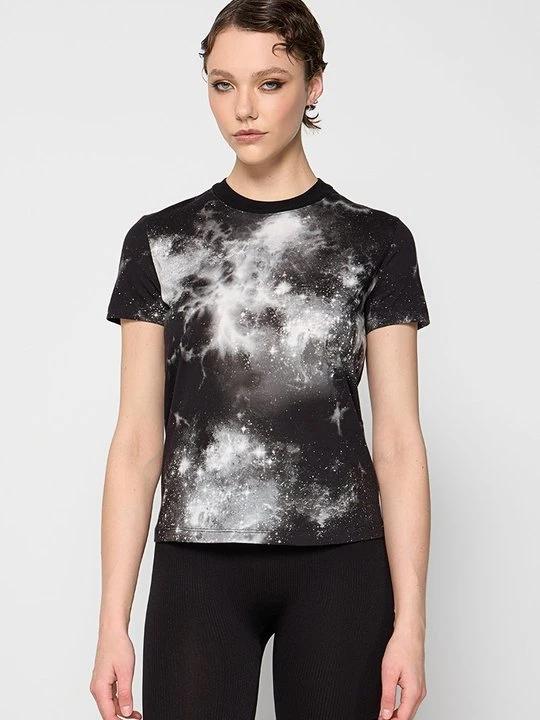 Zdjęcie produktu T-shirt z nadrukiem Versace Jeans Couture czarny