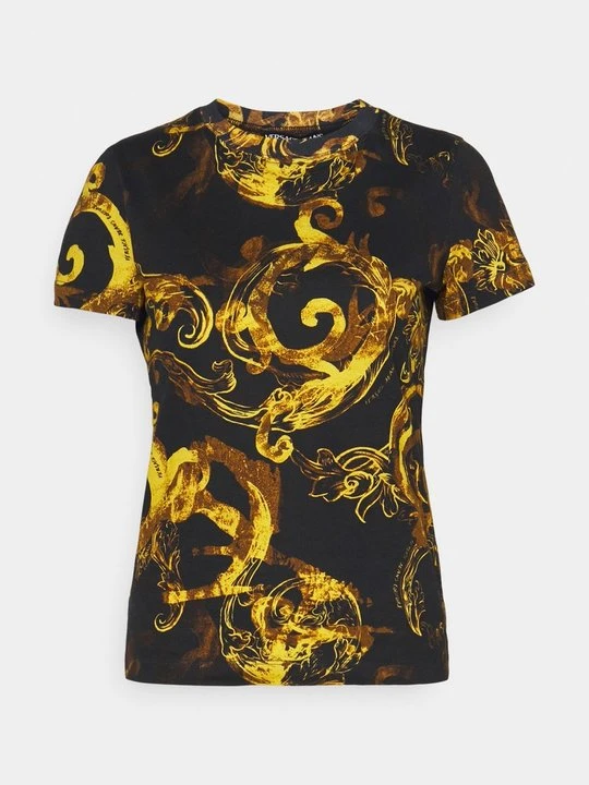 Zdjęcie produktu T-shirt z nadrukiem Versace Jeans Couture czarny