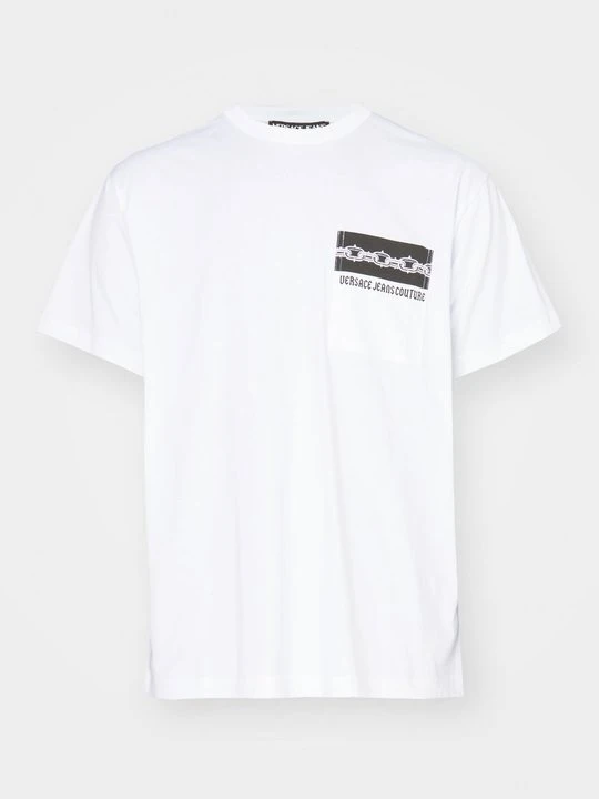 Zdjęcie produktu T-shirt z nadrukiem Versace Jeans Couture biały