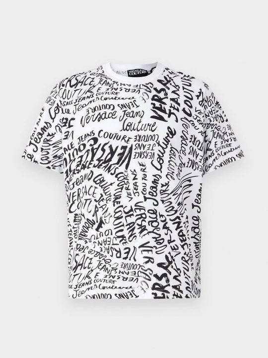 Zdjęcie produktu T-shirt z nadrukiem Versace Jeans Couture biały