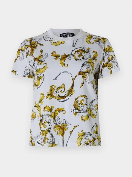 Zdjęcie produktu T-shirt z nadrukiem Versace Jeans Couture biały
