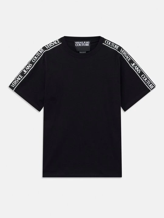 Zdjęcie produktu T-shirt z nadrukiem Versace Jeans Couture czarny