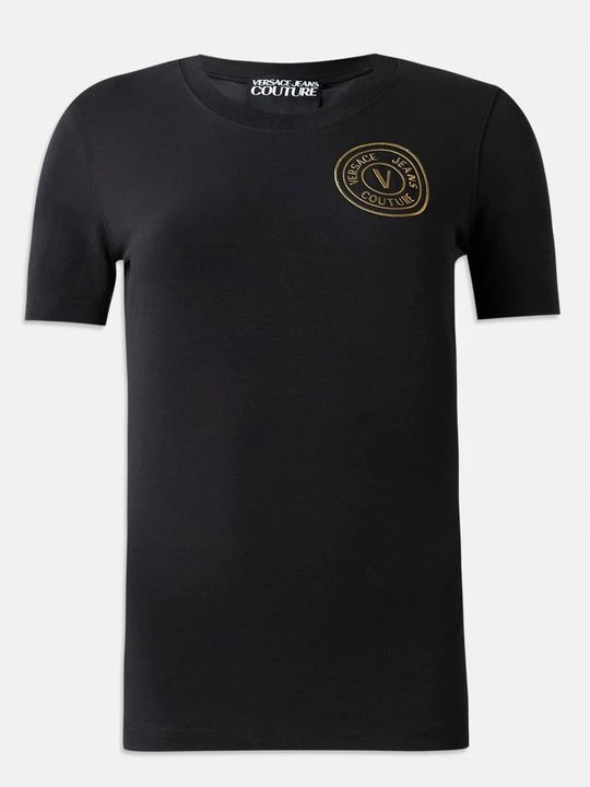 Zdjęcie produktu T-shirt z nadrukiem Versace Jeans Couture czarny
