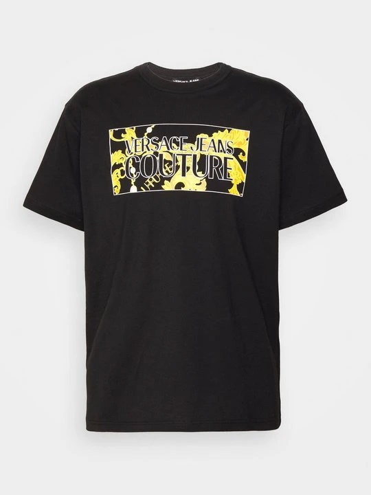 Zdjęcie produktu T-shirt z nadrukiem Versace Jeans Couture czarny