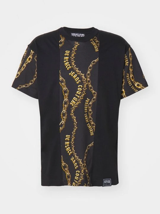 Zdjęcie produktu T-shirt z nadrukiem Versace Jeans Couture czarny