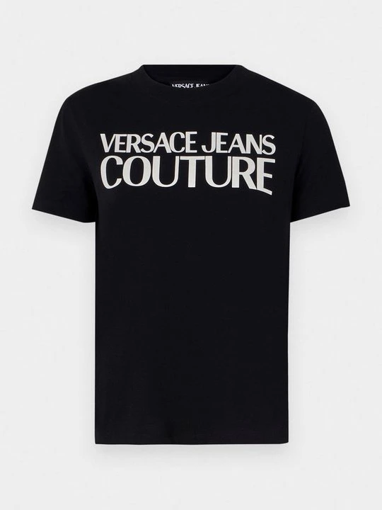 Zdjęcie produktu T-shirt z nadrukiem Versace Jeans Couture czarny