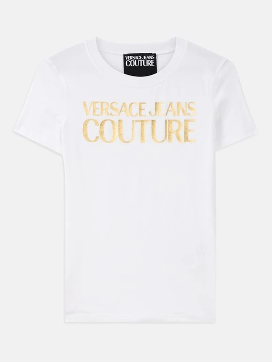 Zdjęcie produktu T-shirt z nadrukiem Versace Jeans Couture biały