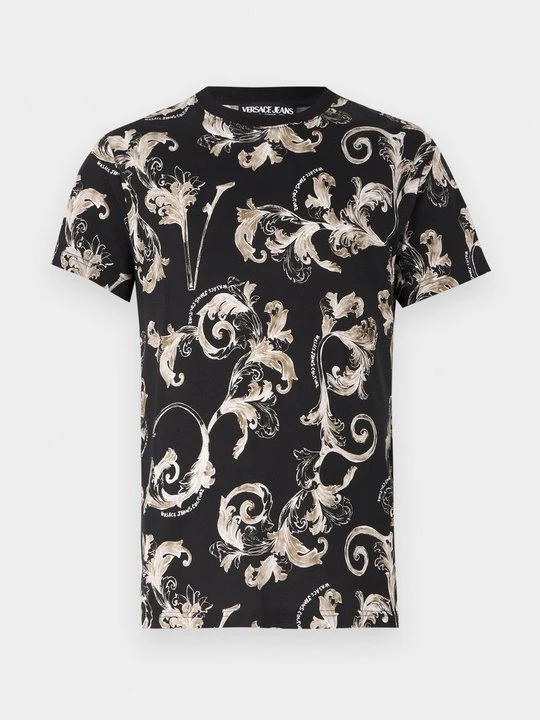 Zdjęcie produktu T-shirt z nadrukiem Versace Jeans Couture czarny