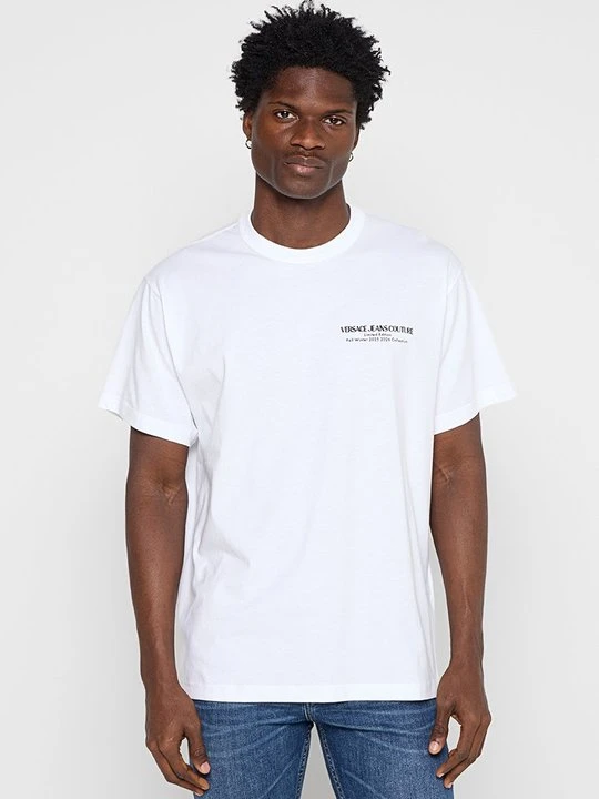 Zdjęcie produktu T-shirt z nadrukiem Versace Jeans Couture biały