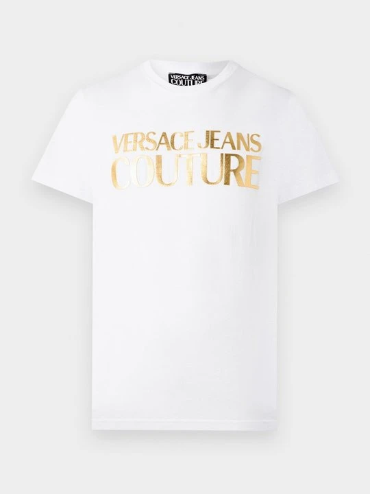 Zdjęcie produktu T-shirt z nadrukiem Versace Jeans Couture biały