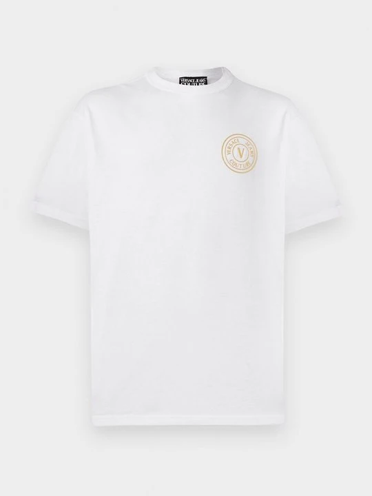 Zdjęcie produktu T-shirt z nadrukiem Versace Jeans Couture biały