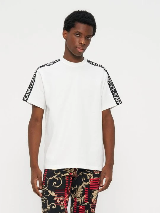 Zdjęcie produktu T-shirt z nadrukiem Versace Jeans Couture biały